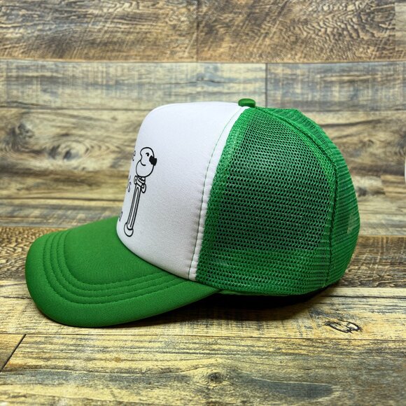 Little Nero's Pizza Mens Trucker Hat Green Snapback Home Alone 90s Christmas Cap - Picture 4 of 8